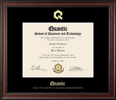 Quantic diploma frame - Gold Embossed Diploma Frame in Studio