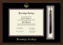 Brooklyn College Tassel Edition Diploma Frame in Delta