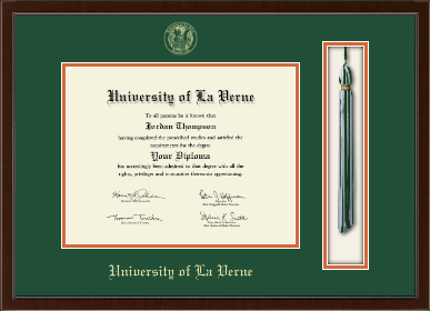 University of La Verne diploma frame - Tassel & Cord Diploma Frame in Delta