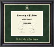 University of La Verne Regal Edition Diploma Frame in Noir