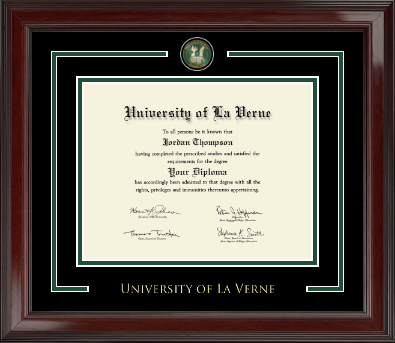 University of La Verne diploma frame - Showcase Edition Diploma Frame in Encore