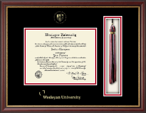 Wesleyan University Tassel Edition Diploma Frame in Newport