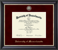 University of Massachusetts Amherst Regal Edition Diploma Frame in Noir