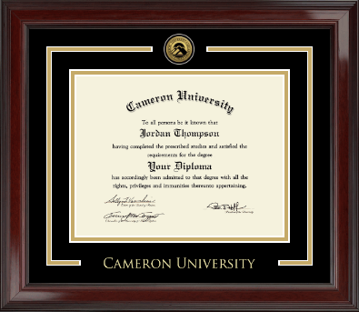 Cameron University diploma frame - Showcase Edition Diploma Frame in Encore