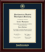 Southwestern Baptist Theological Seminary diploma frame - Gold Embossed Diploma Frame in Gallery