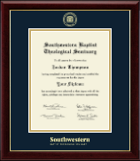 Southwestern Baptist Theological Seminary diploma frame - Gold Embossed Diploma Frame in Gallery