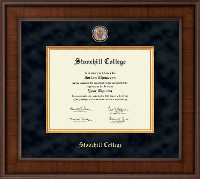 Stonehill College diploma frame - Presidential Masterpiece Diploma Frame in Madison