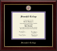 Stonehill College Masterpiece Medallion Diploma Frame in Gallery