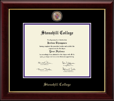 Stonehill College diploma frame - Masterpiece Medallion Diploma Frame in Gallery