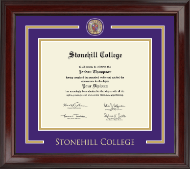 Stonehill College diploma frame - Showcase Edition Diploma Frame in Encore