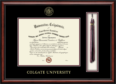 Colgate University diploma frame - Tassel & Cord Diploma Frame in Southport