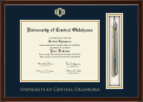University of Central Oklahoma Tassel Edition Diploma Frame in Delta
