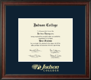 Judson University diploma frame - Gold Embossed Diploma Frame in Studio