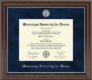 Mississippi University for Women Regal Edition Diploma Frame in Chateau