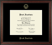 Pratt Institute diploma frame - Gold Embossed Diploma Frame in Studio