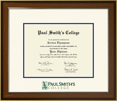 Paul Smith's College diploma frame - Dimensions Diploma Frame in Westwood
