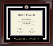Waldorf University diploma frame - Showcase Edition Diploma Frame in Encore