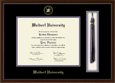 Waldorf University diploma frame - Tassel & Cord Diploma Frame in Delta