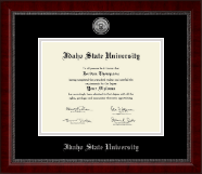 Idaho State University diploma frame - Silver Engraved Medallion Diploma Frame in Sutton