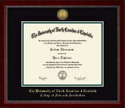The University of North Carolina at Charlotte diploma frame - Gold Engraved Medallion Diploma Frame in Sutton