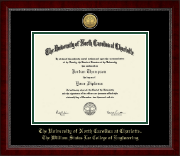 The University of North Carolina at Charlotte diploma frame - Gold Engraved Medallion Diploma Frame in Sutton