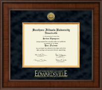 Southern Illinois University at Edwardsville Presidential Gold Engraved Diploma Frame in Madison