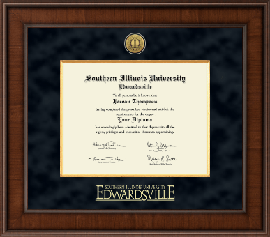 Southern Illinois University at Edwardsville diploma frame - Presidential Gold Engraved Diploma Frame in Madison