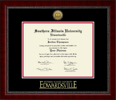 Southern Illinois University at Edwardsville diploma frame - Gold Engraved Medallion Diploma Frame in Sutton