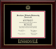 Southern Illinois University at Edwardsville Gold Embossed Diploma Frame in Gallery