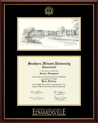 Southern Illinois University at Edwardsville diploma frame - Campus Scene Diploma Frame in Galleria