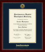 Southwestern Baptist Theological Seminary diploma frame - Gold Engraved Medallion Diploma Frame in Sutton