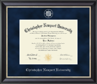 Christopher Newport University Regal Edition Diploma Frame in Noir