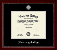 Newberry College diploma frame - Silver Engraved Medallion Diploma Frame in Sutton