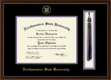 Northwestern State University diploma frame - Tassel & Cord Diploma Frame in Delta