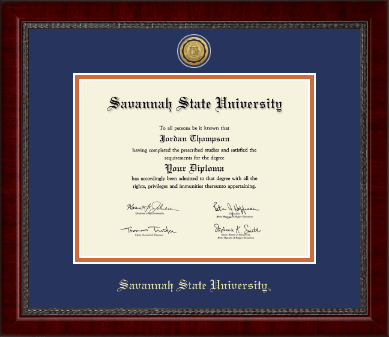 Savannah State University diploma frame - Gold Engraved Medallion Diploma Frame in Sutton