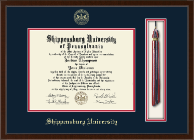 Shippensburg University diploma frame - Tassel & Cord Diploma Frame in Delta