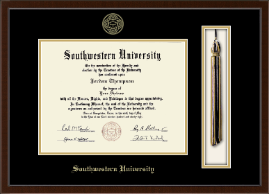Southwestern University diploma frame - Tassel & Cord Diploma Frame in Delta