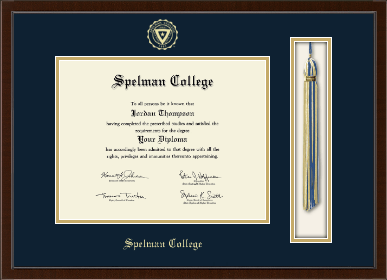 Spelman College diploma frame - Tassel & Cord Diploma Frame in Delta