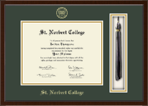 St. Norbert College Tassel Edition Diploma Frame in Delta