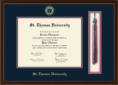 St. Thomas University diploma frame - Tassel & Cord Diploma Frame in Delta