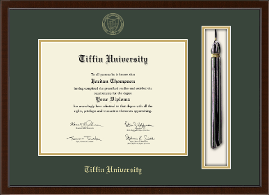 Tiffin University diploma frame - Tassel & Cord Diploma Frame in Delta