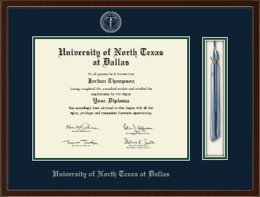 University of North Texas at Dallas diploma frame - Tassel & Cord Diploma Frame in Delta