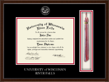 University of Wisconsin River Falls diploma frame - Tassel & Cord Diploma Frame in Delta