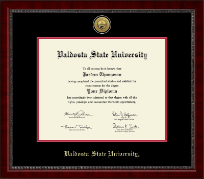 Valdosta State University diploma frame - Gold Engraved Medallion Diploma Frame in Sutton