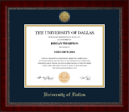 University of Dallas diploma frame - Gold Engraved Medallion Diploma Frame in Sutton