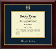 Medaille College diploma frame - Masterpiece Medallion Diploma Frame in Gallery