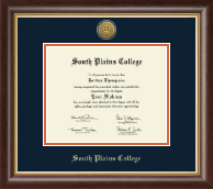 South Plains College diploma frame - Gold Engraved Medallion Diploma Frame in Hampshire