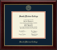South Plains College Gold Embossed Diploma Frame in Gallery