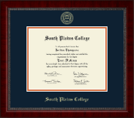 South Plains College diploma frame - Gold Embossed Diploma Frame in Sutton