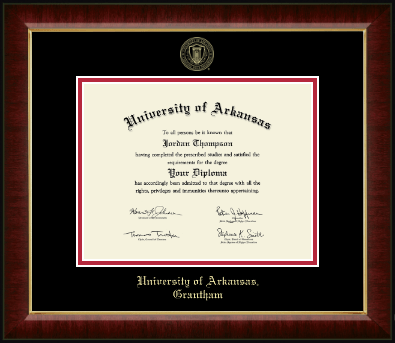 University of Arkansas Grantham diploma frame - Gold Embossed Diploma Frame in Murano